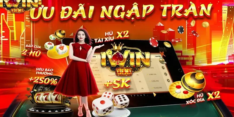 Hình ảnh minh họa game nổ hũ hi888 win, với các biểu tượng slot game, đồng tiền vàng rơi và hiệu ứng ánh sáng rực rỡ, màu sắc đa dạng.